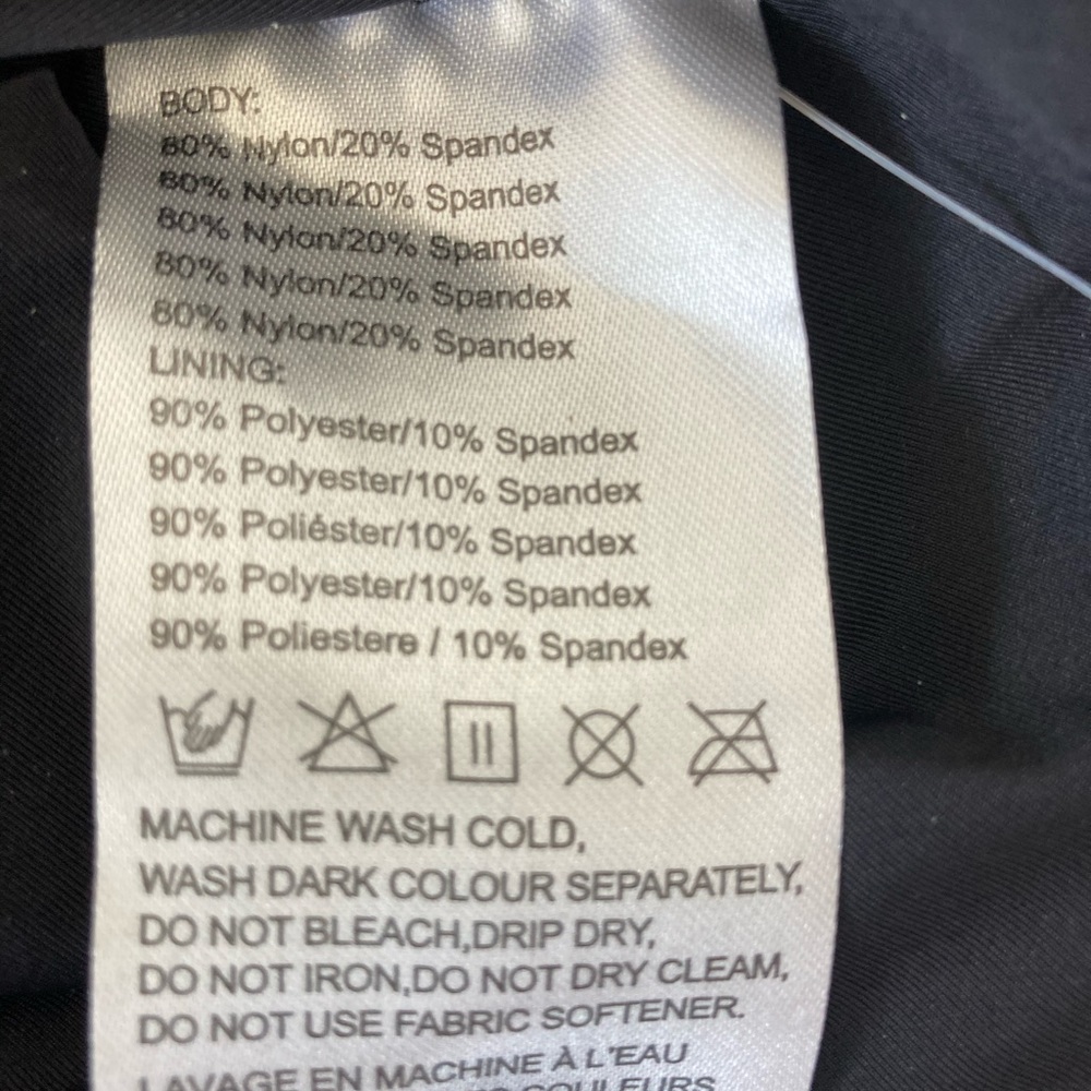 Baleaf black 1 piece athletic swimsuit SPF 50+ Size small 4-6 NWT - Picture 4 of 4